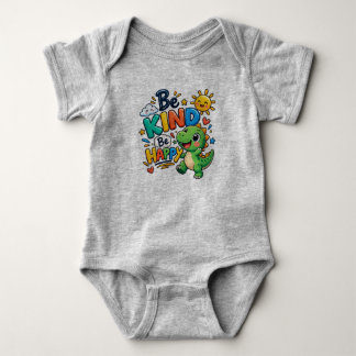 Body T-shirt pour enfants avec un joli dinosaure Sois g