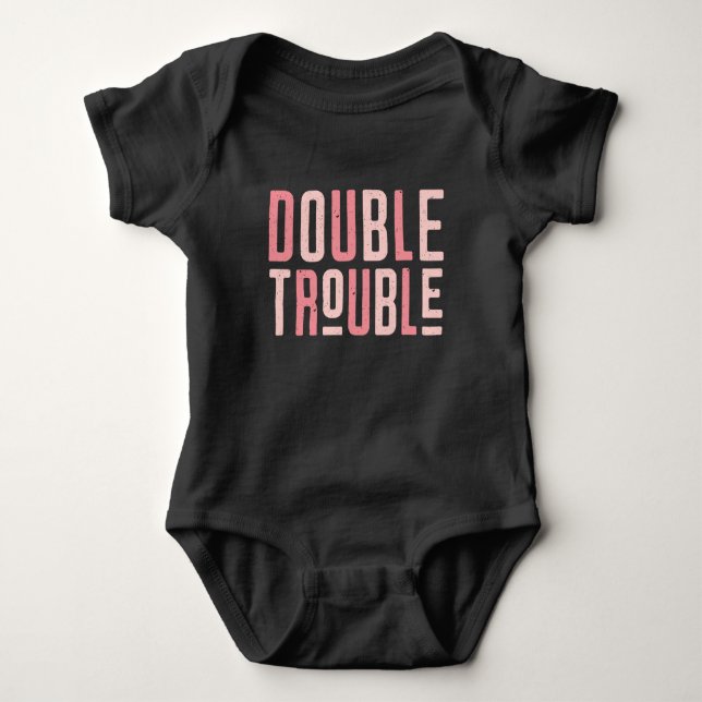Body T-Shirt Rose Double Trouble (Devant)