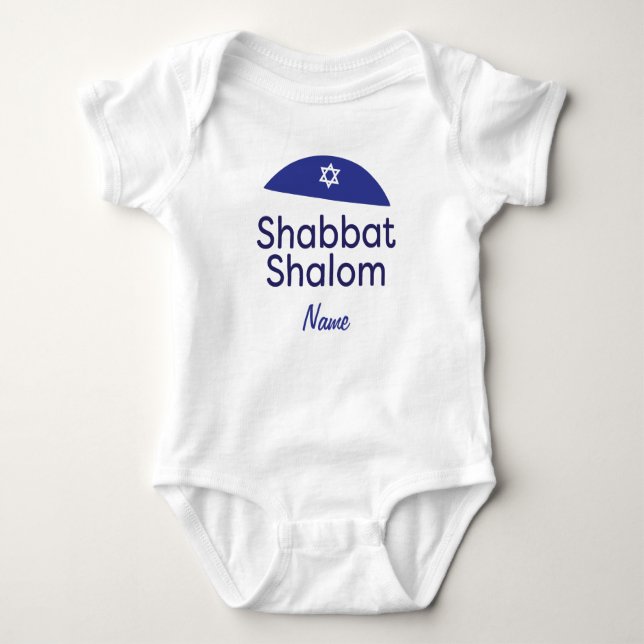 Body T-shirt Shabbat Shalom (Devant)