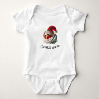 Body T-Shirt Strawberry Cream Christmas Hat NZ Fern