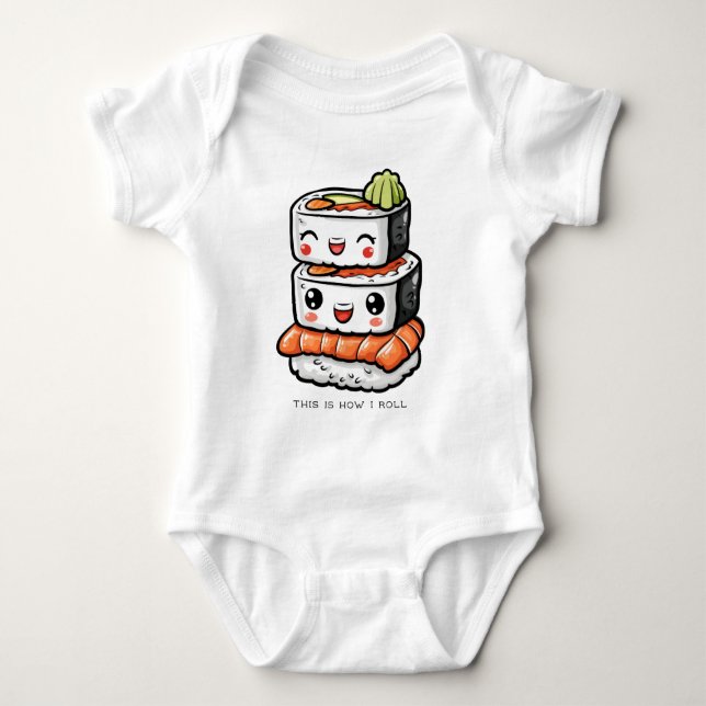 Body T-shirt Sushi Baby (Devant)