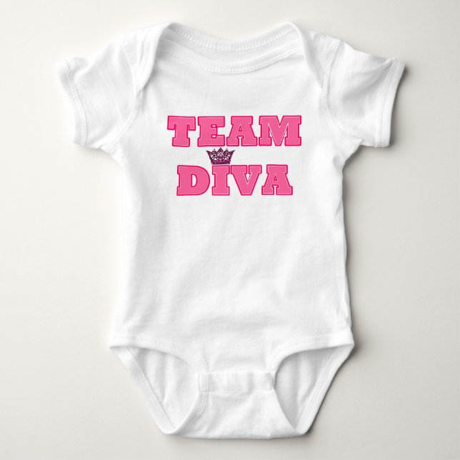 Body T-shirt Team Diva Baby (Devant)
