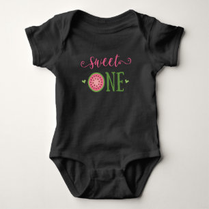 Body T-Shirt tenue de 1er anniversaire Sweet One Pastèq