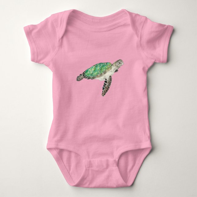 Body T-shirt tortue de mer (Devant)
