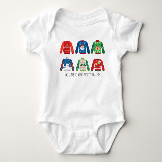 Body T-shirt Trop mignon Pour Porter Des Sweaters Laide (Devant)