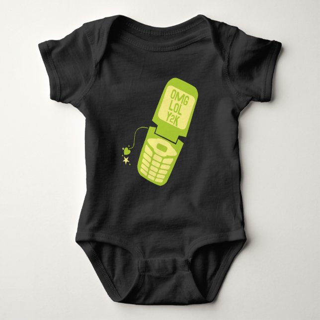 Body T-shirt vert rétros (Devant)