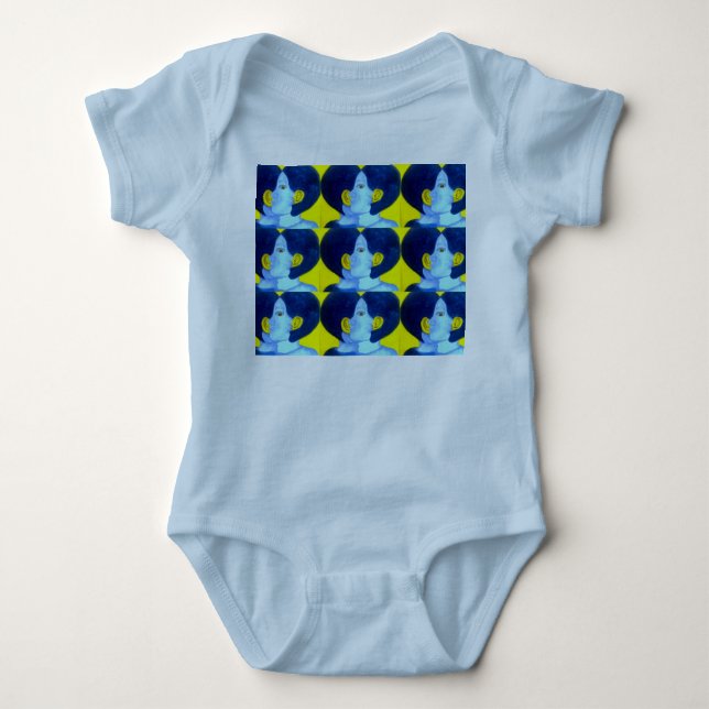Body T-shirt Whispers Bleu 6 mois (Devant)