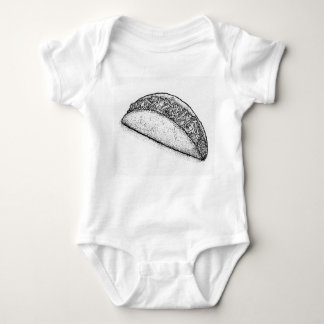 Body Taco 'Bout Adorable: Hand-Drawn Monochromatic Taco