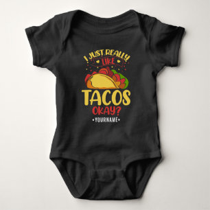 Body Taco Funny Dit Que J'Aime Vraiment Les Tacos