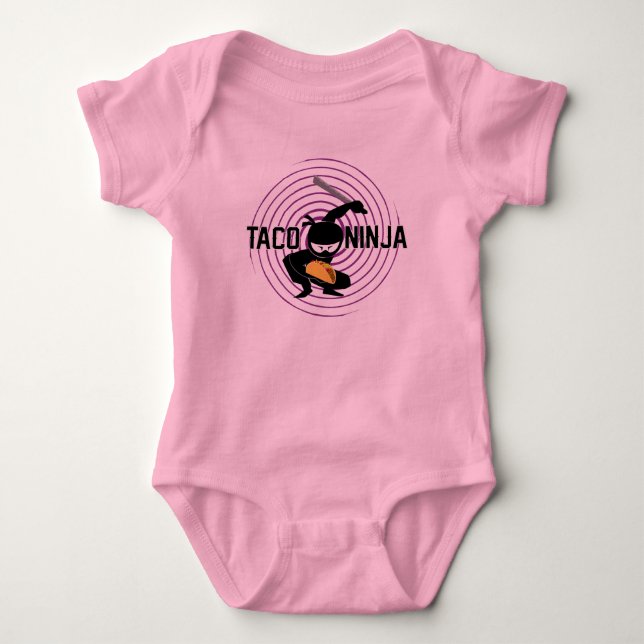 Body Taco Ninja Design - Bodysuit Baby Jersey (Devant)