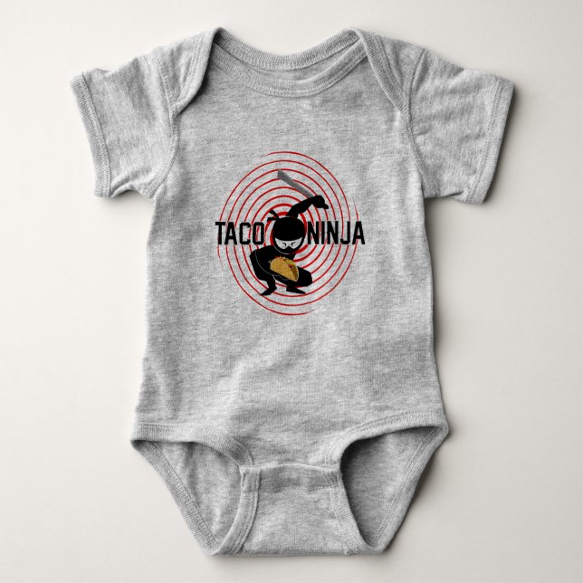 Body Taco Ninja Design - Bodysuit Baby Jersey (Devant)