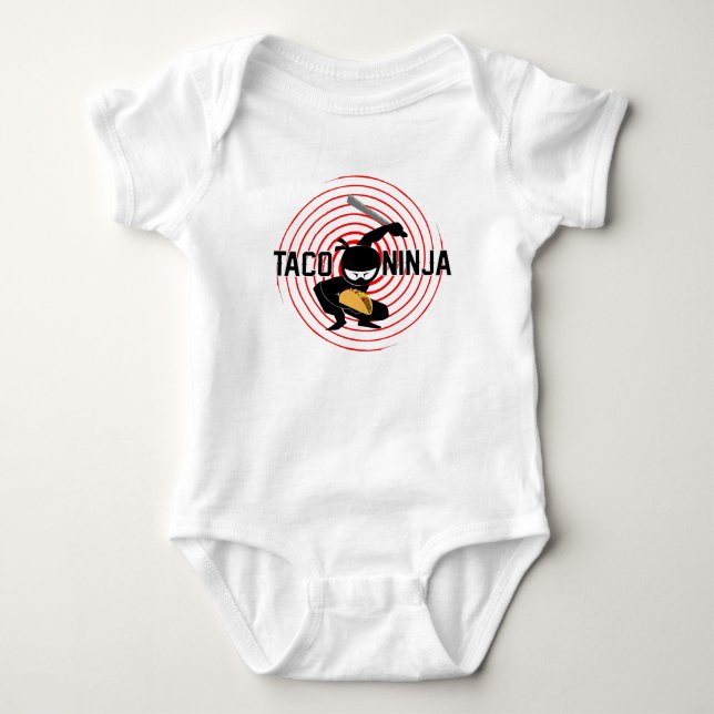 Body Taco Ninja Design - Bodysuit Baby Jersey (Devant)