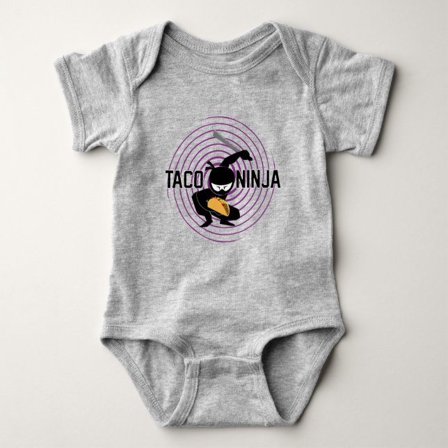 Body Taco Ninja Design - Bodysuit Baby Jersey (Devant)