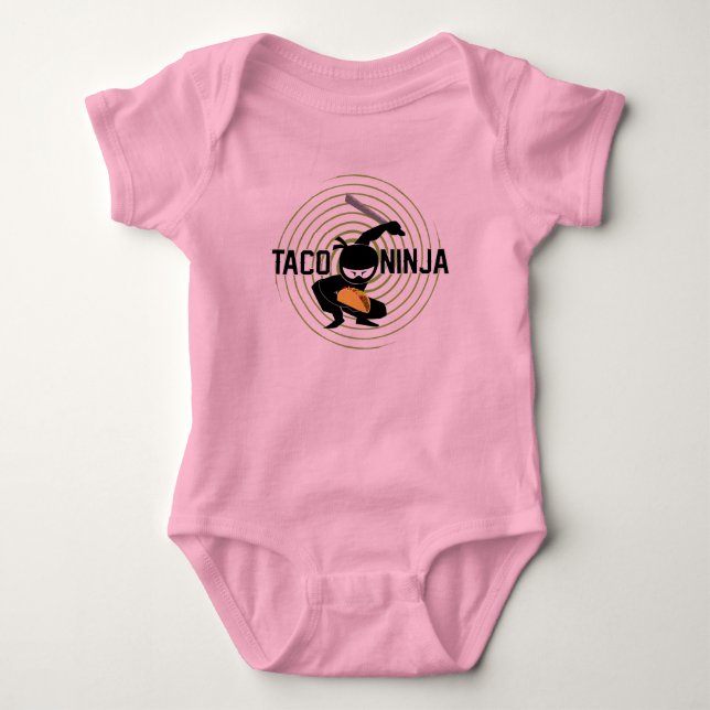 Body Taco Ninja Design - Bodysuit Baby Jersey (Devant)