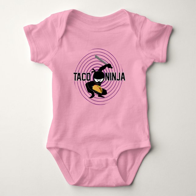 Body Taco Ninja Design - Bodysuit Baby Jersey (Devant)