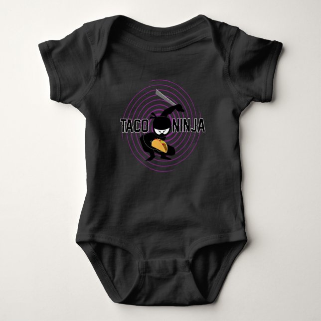Body Taco Ninja Design - Bodysuit Baby Jersey (Devant)