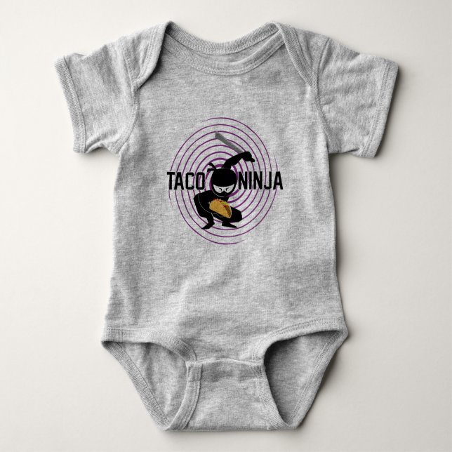 Body Taco Ninja Design - Bodysuit Baby Jersey (Devant)