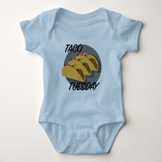 Body Taco Tuesday Design - Baby Jersey Bodysuit (Devant)