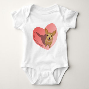 Body Tan Chihuahua in diamond pink collar en heart