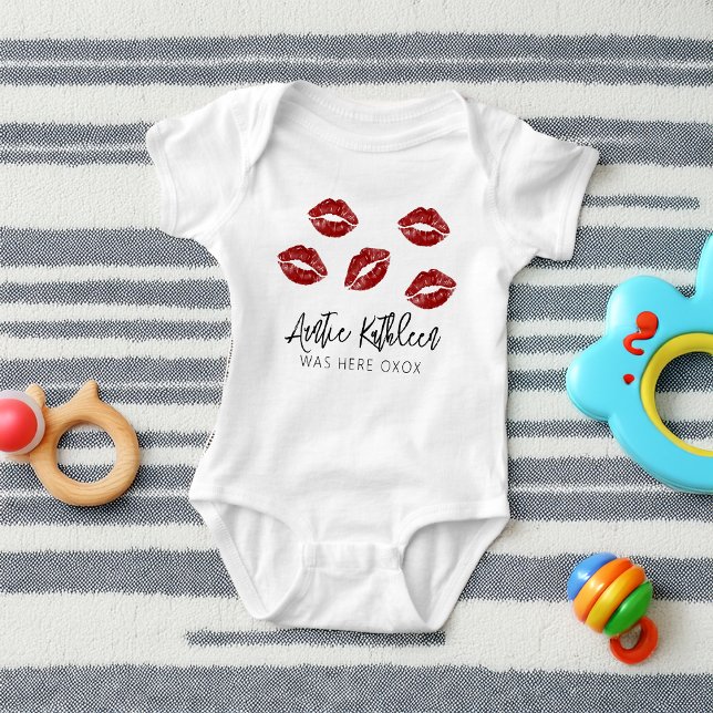Body Tante drôle bisous (Funny Auntie Kisses Baby Bodysuit)