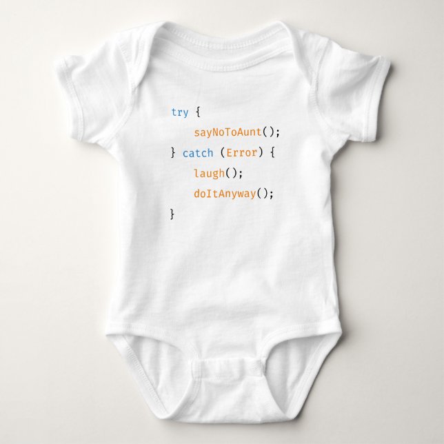 Body Tante Drôle Développeur Bébé Code Dit (Devant)