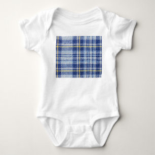 Body Tartan jaune bleu : Plaid tendance