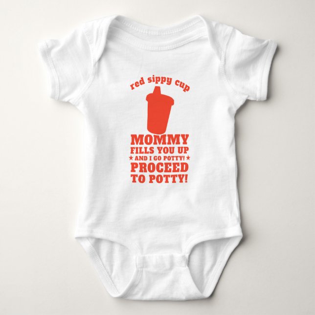 Body Tasse rouge de Sippy (Devant)
