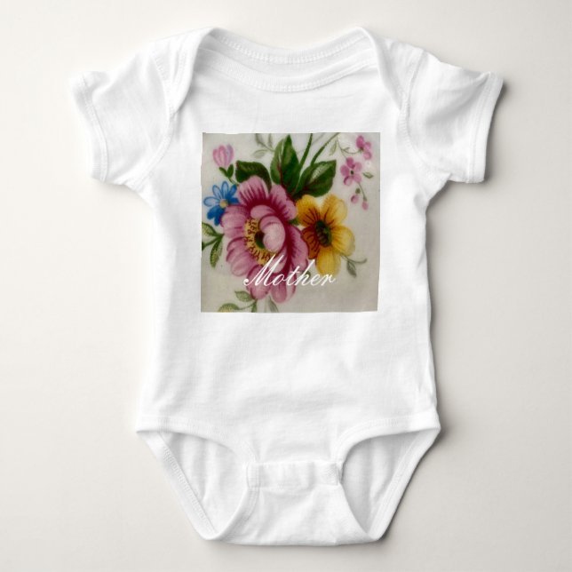 Body Tea Cup Bouquet Floral T-Shirt (Devant)