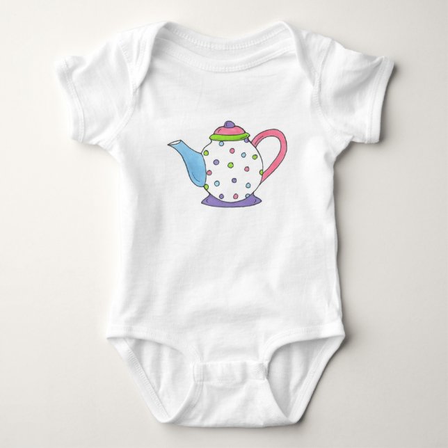 Body Tea Time Polka Dot Tea Party Tea Party Tea Party T (Devant)