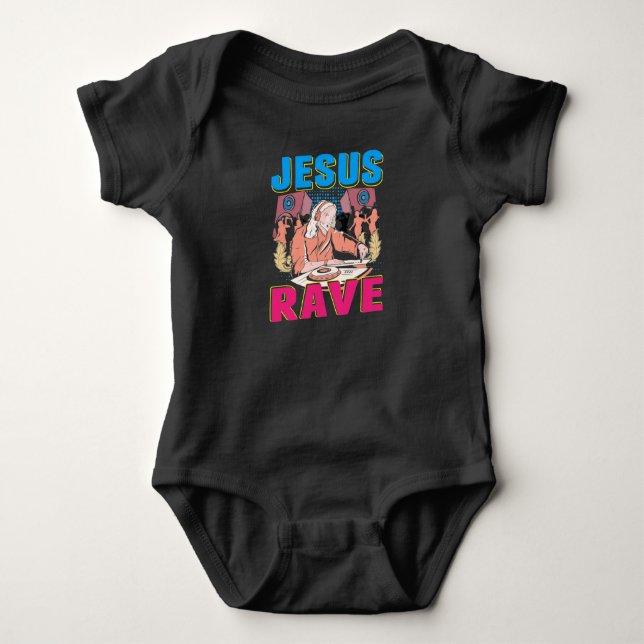 Body Techno Jesus Religion Retro Electronic Bass Music (Devant)