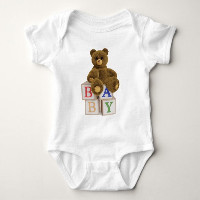 Body Teddy Bear with Blocks Baby Shower (Devant)