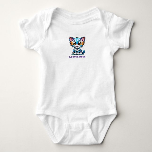 Body Teinture Teint Large Oeil Dessin Kitty Chat Dit Ai (Devant)