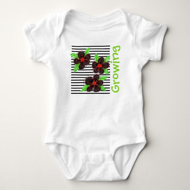 Body Tenue bébé moderne en croissance (Devant)