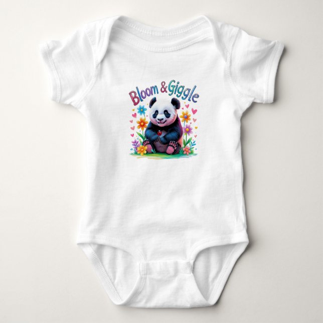 Body Tenue Bébé Panda Bloom & Giggle Un An (Devant)