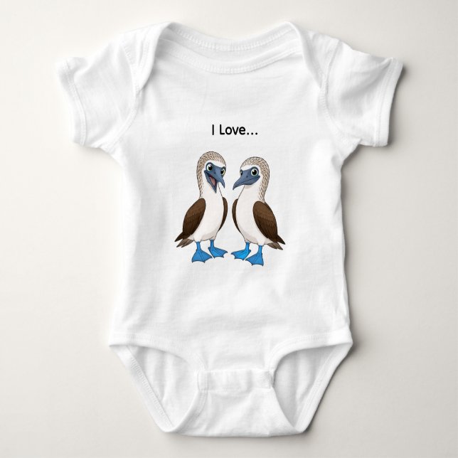 Body Tenue de bébé avec oiseaux de dessin animé (Devant)