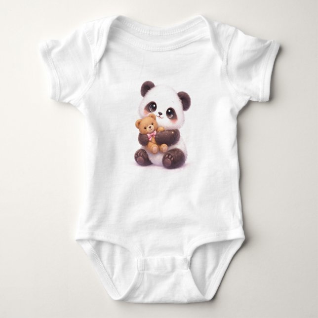Body Tenue de bébé panda adorable (Devant)