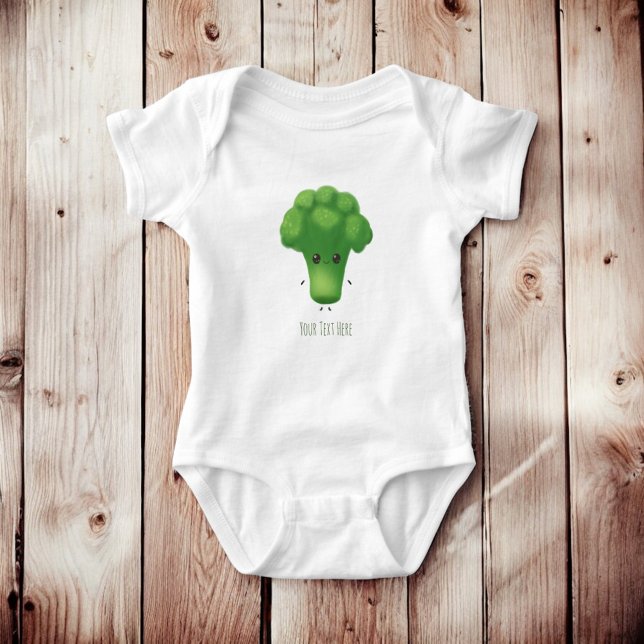 Body Tenue de bébé personnalisé avec nom de brocoli mig (Créateur téléchargé)