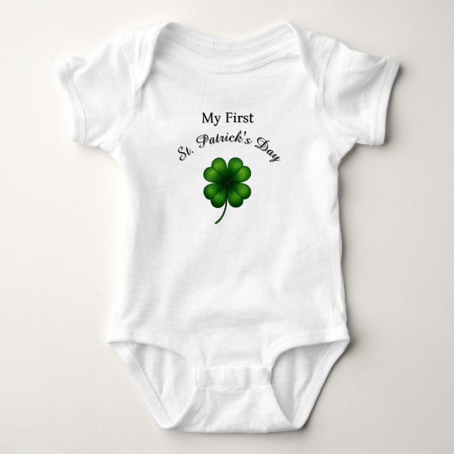 Body Tenue de bébé pour la Saint-Patrick Lucky Shamrock (Devant)