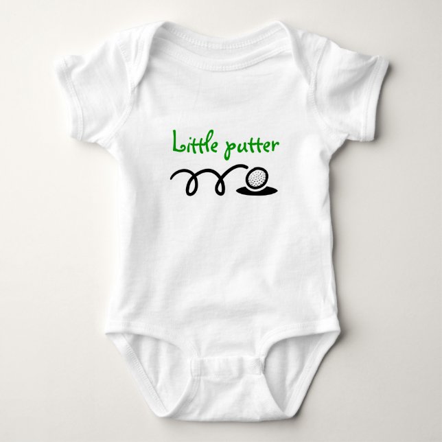 Body Tenue de bébé sur le thème de golf | Design person (Devant)