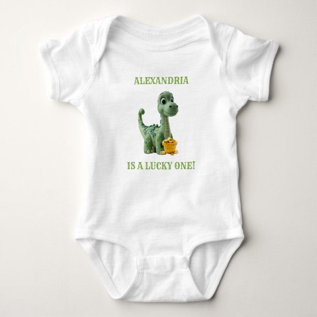 Body Tenue de dinosaure de jour de St-Patrick Lucky One (Devant)