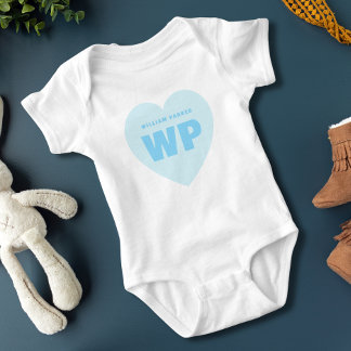 Body Tenue de nouveau-né personnalisée avec monogramme