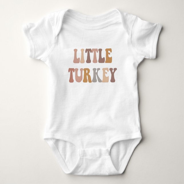 Body Tenue de premier Thanksgiving de petit dindon (Devant)