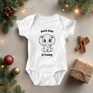 Body Tenue d'illustration de bébé éléphant mignon aux y