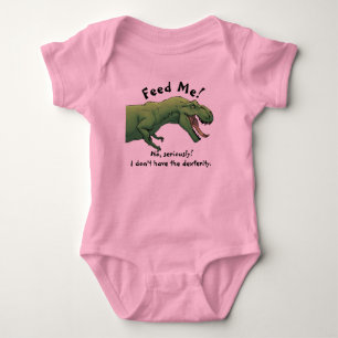 Body Tenue une pièce T-Rex Dinosaur Nourris-moi bébé