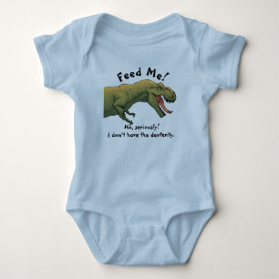 Body Tenue une pièce T-Rex dinosaure nourris-moi bébé 