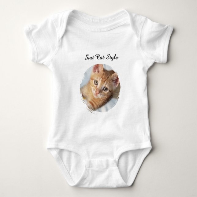 Body Texte de Photo de Chat, Remplaçable, Style de Chat (Devant)