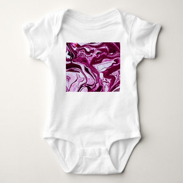 Body Texture de marbre magenta : Art Abstrait des fluid (Devant)