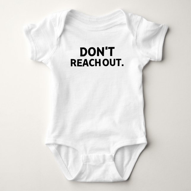 Body The Quiet Heir | Bodysuit Ne Touche Pas Bébé (Devant)