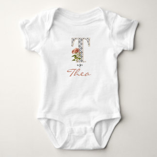 Body Thea nom Reveal Floral Lettre T Rose Flower Girl
