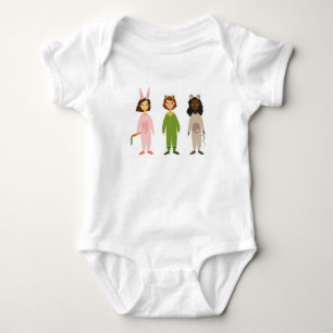 Body Thème des amies en pyjama pour filles mignonnes